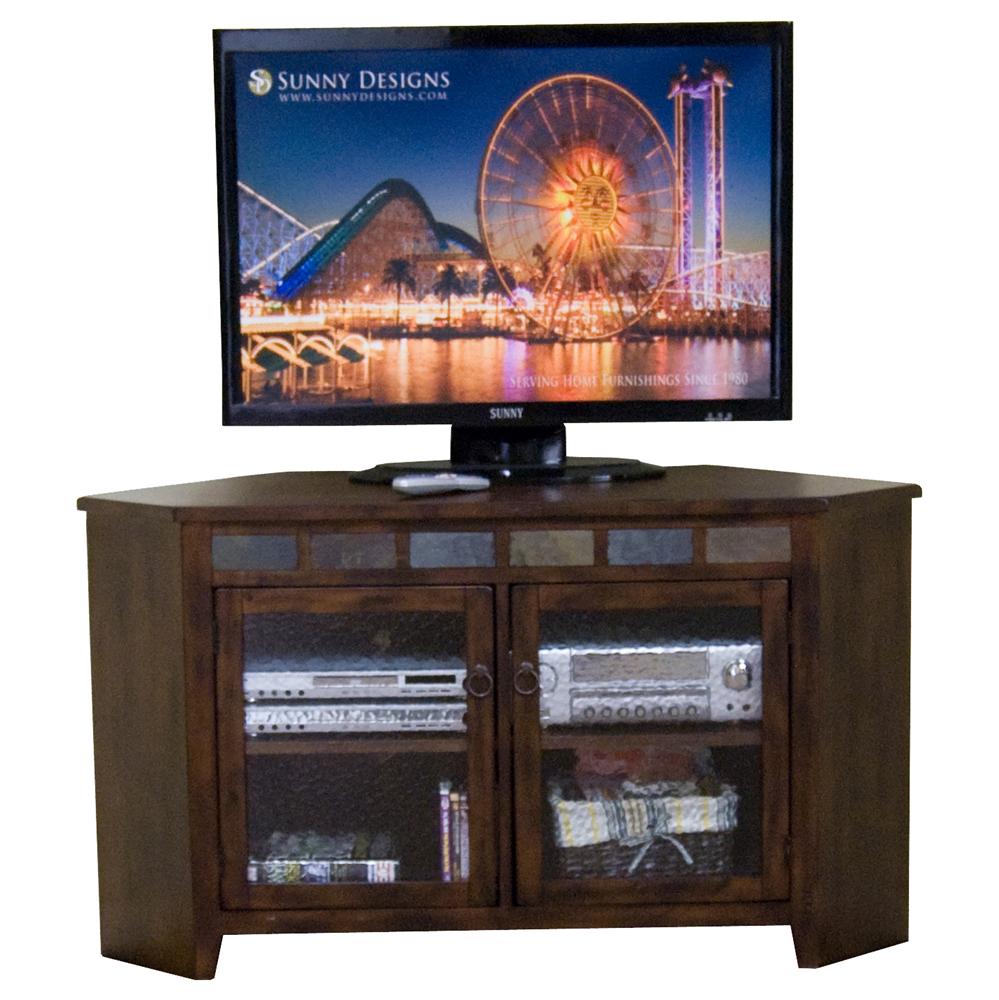 Sunny Designs Santa Fe Traditional 55 Inch Corner TV Console Conlin's